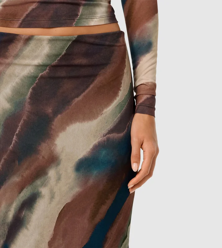 forever new  MIA Mesh Maxi Skirt for Women | Best Price UAE